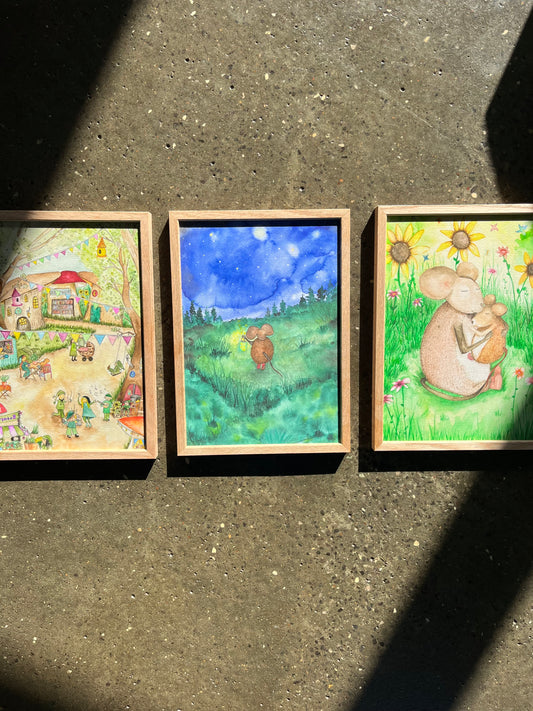 Min lille plakattrio, str A4